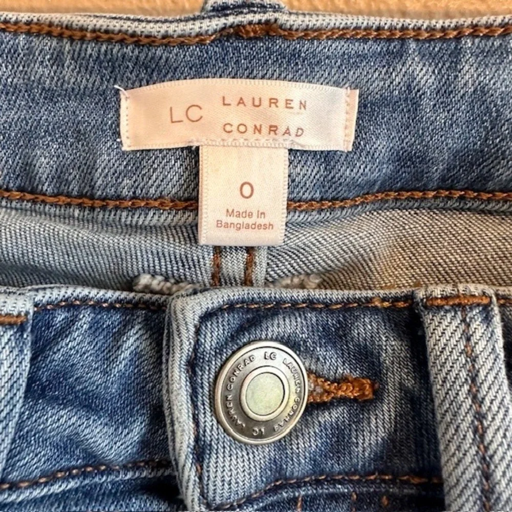 LC Lauren Conrad Women's Mid Rise Skinny Ankle Stretch Jeans 0‎